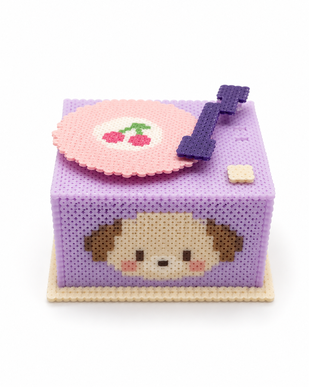 Custom Mini NFC Record Player Music Box – Personalized Bead Art Gift