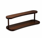 2-Tier Wooden Display Tray Stand