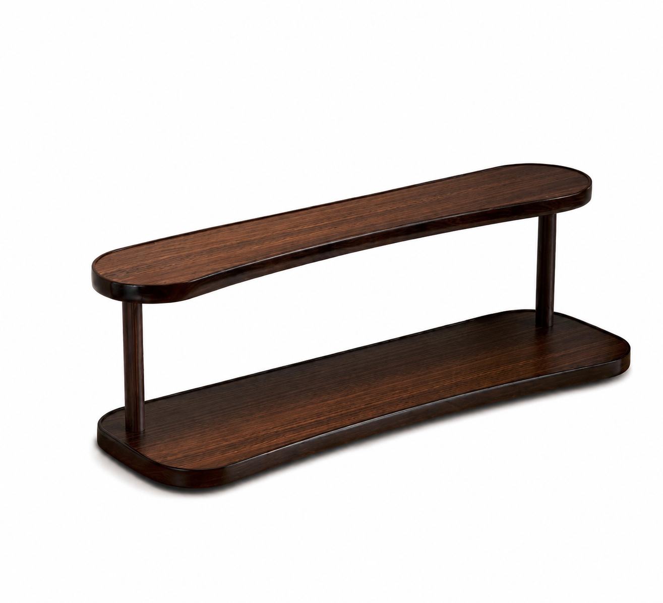 2-Tier Wooden Display Tray Stand